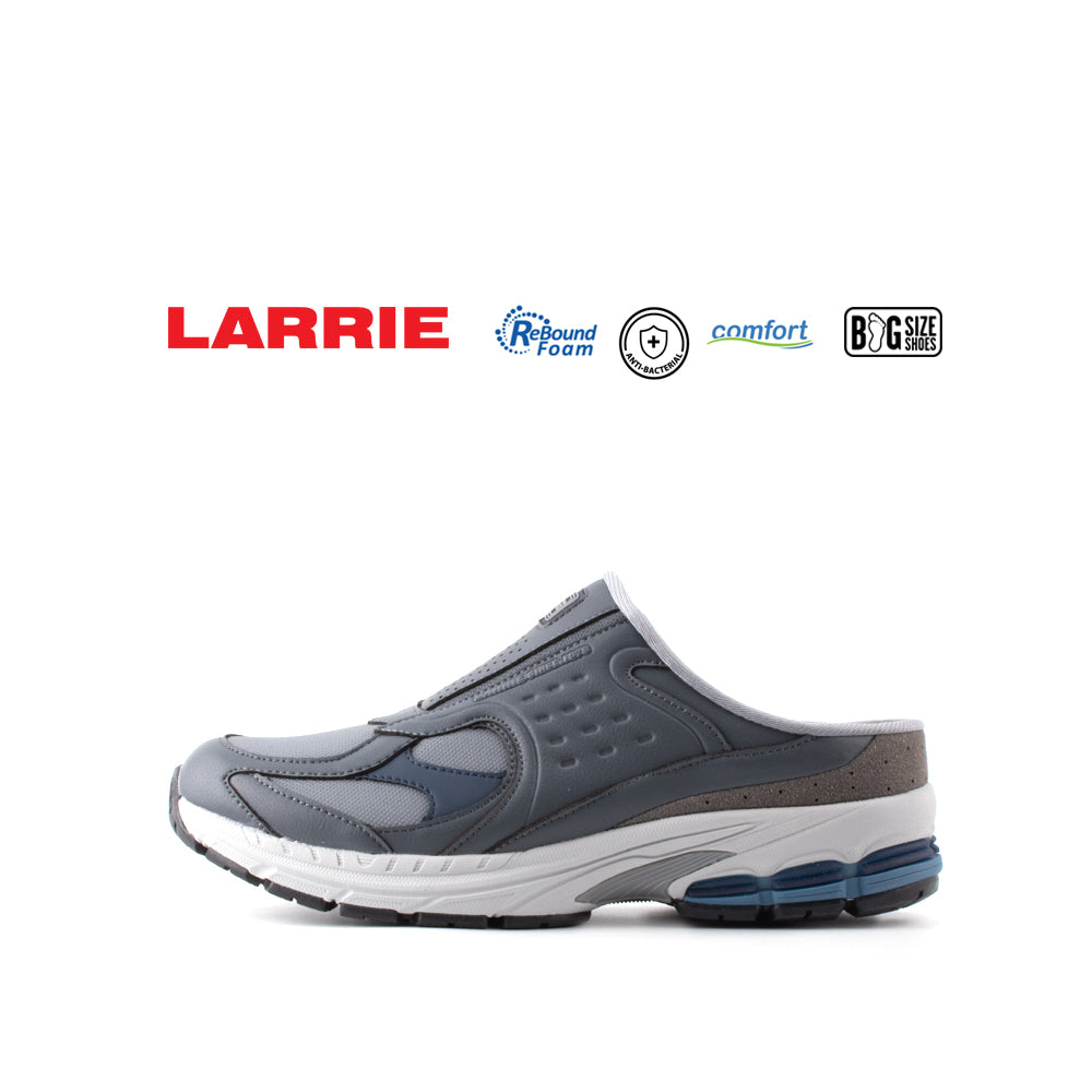 LARRIE Men Grey New Ultimate Fashion Comfort Backless Sneakers