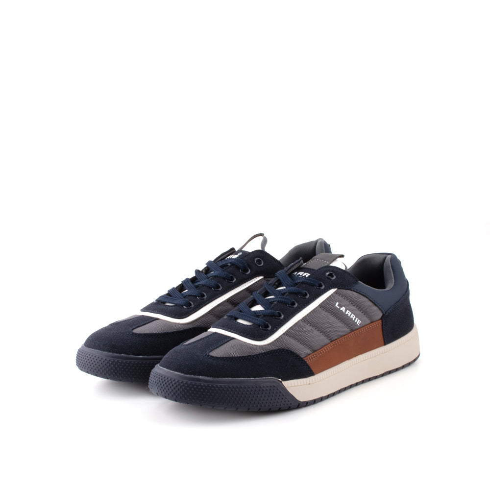LARRIE Men Navy New Arrival Super Smooth Lace up Sneakers