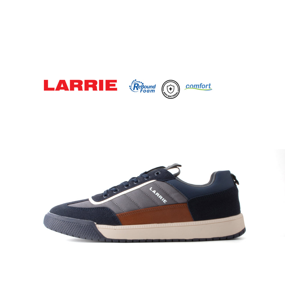 LARRIE Men Navy New Arrival Super Smooth Lace up Sneakers