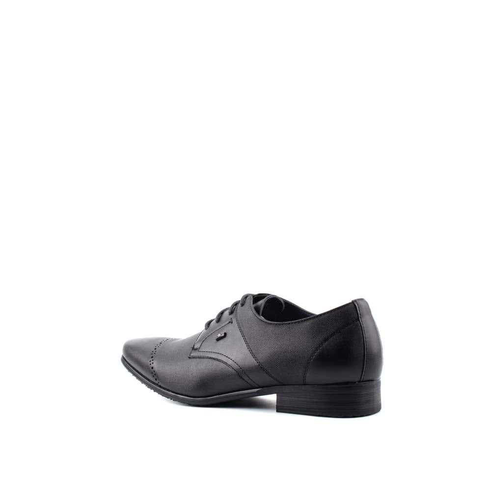 LR LARRIE Men Black All Match Laceup Casual Oxford Shoes