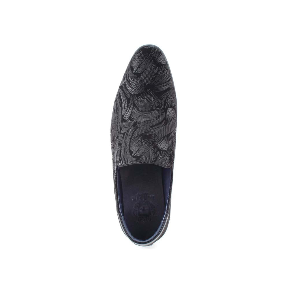 LR LARRIE Men Black Classy Full Patterned Business Footwear