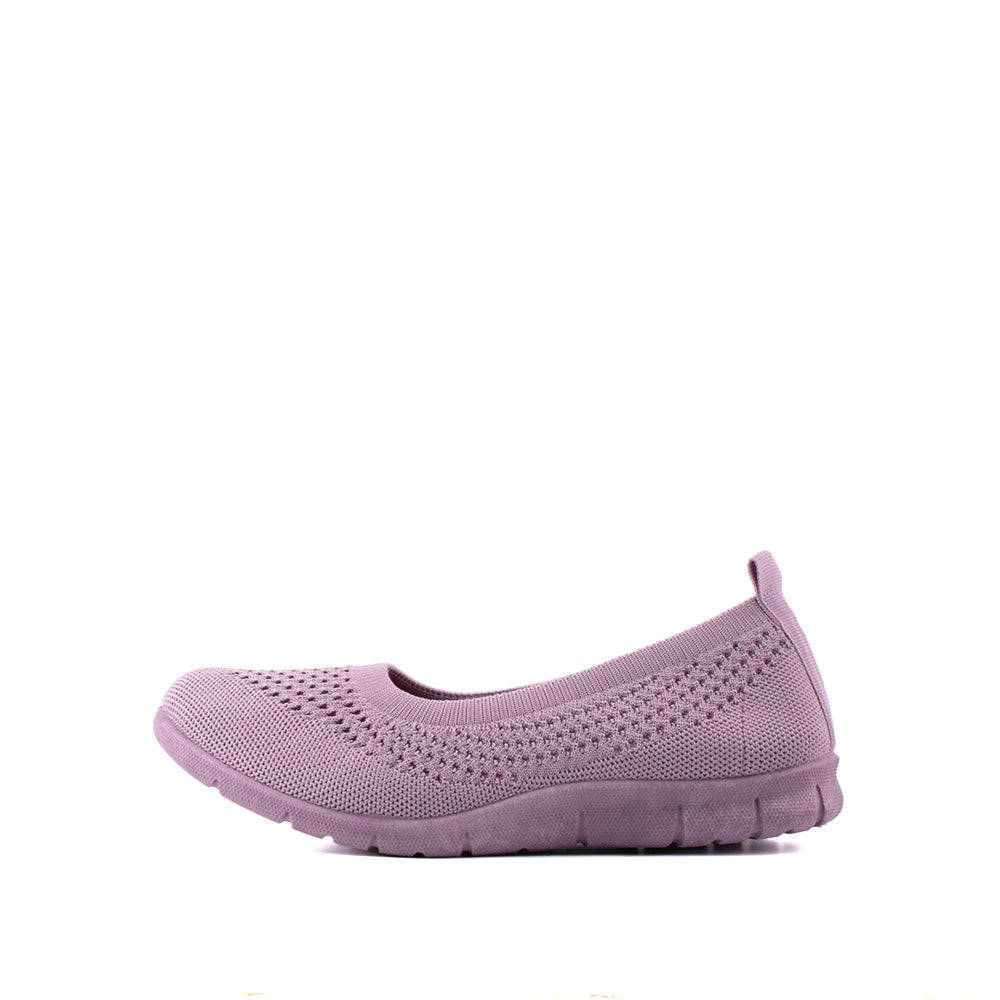 LARRIE Ladies Purple Stretchable Casual Comfort Sneakers