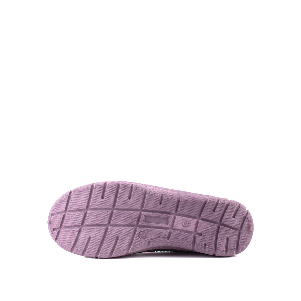 LARRIE Ladies Purple Stretchable Casual Comfort Sneakers