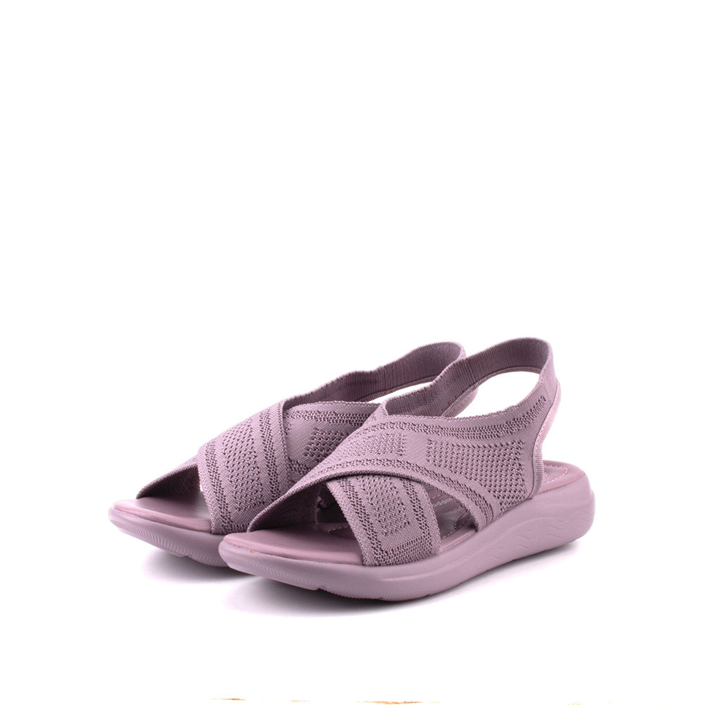LARRIE Ladies Purple Softy Comfort Sandal