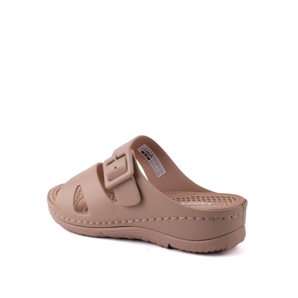 LARRIE Ladies Almond Comfort Casual Sandals