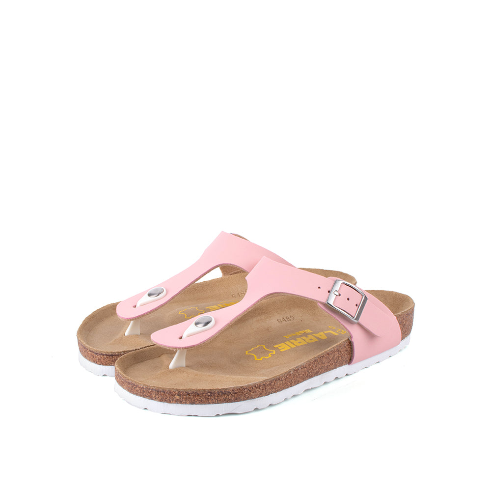 LARRIE Ladies Pink T-strap Sandals