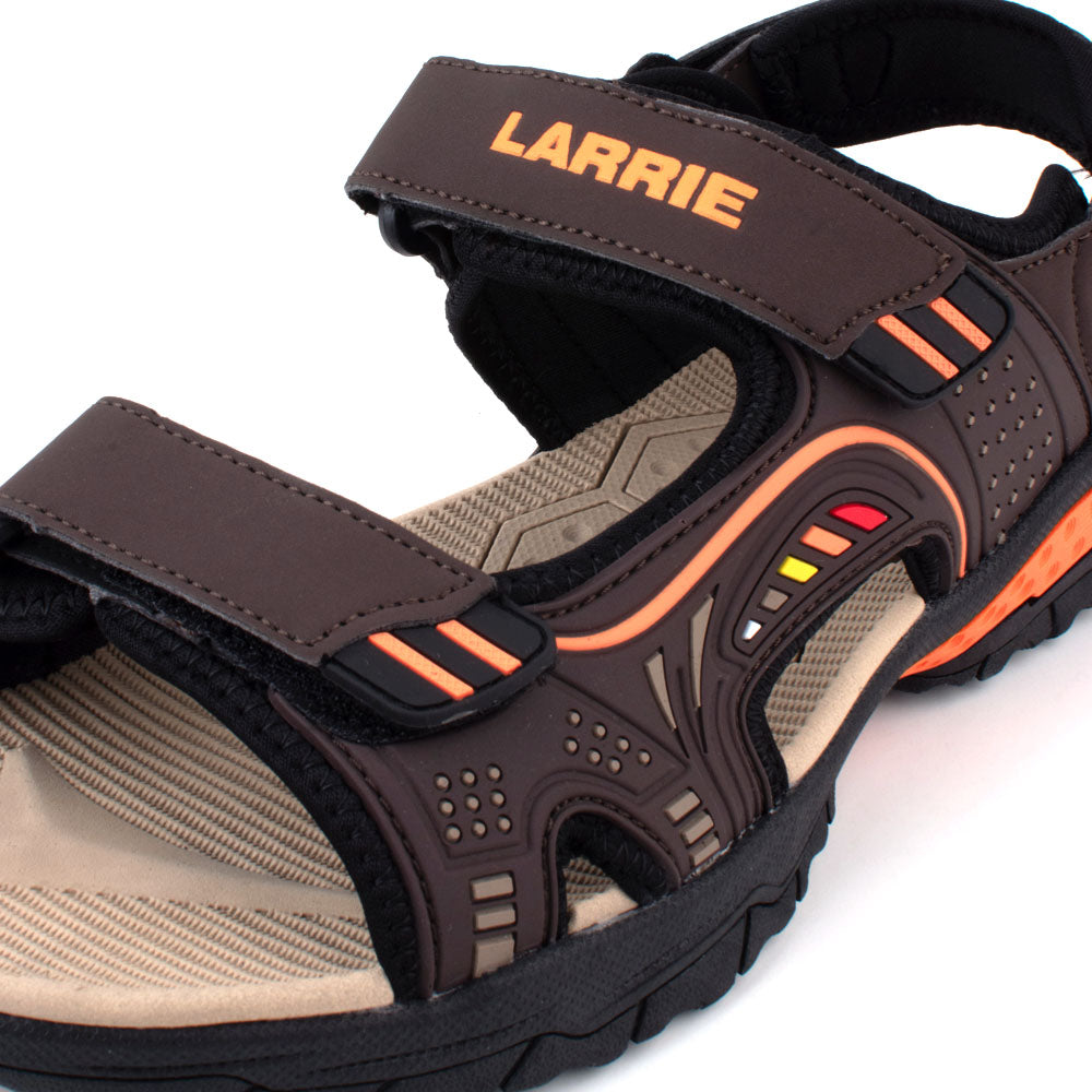 LARRIE Men Brown Sporty Platform Sandals