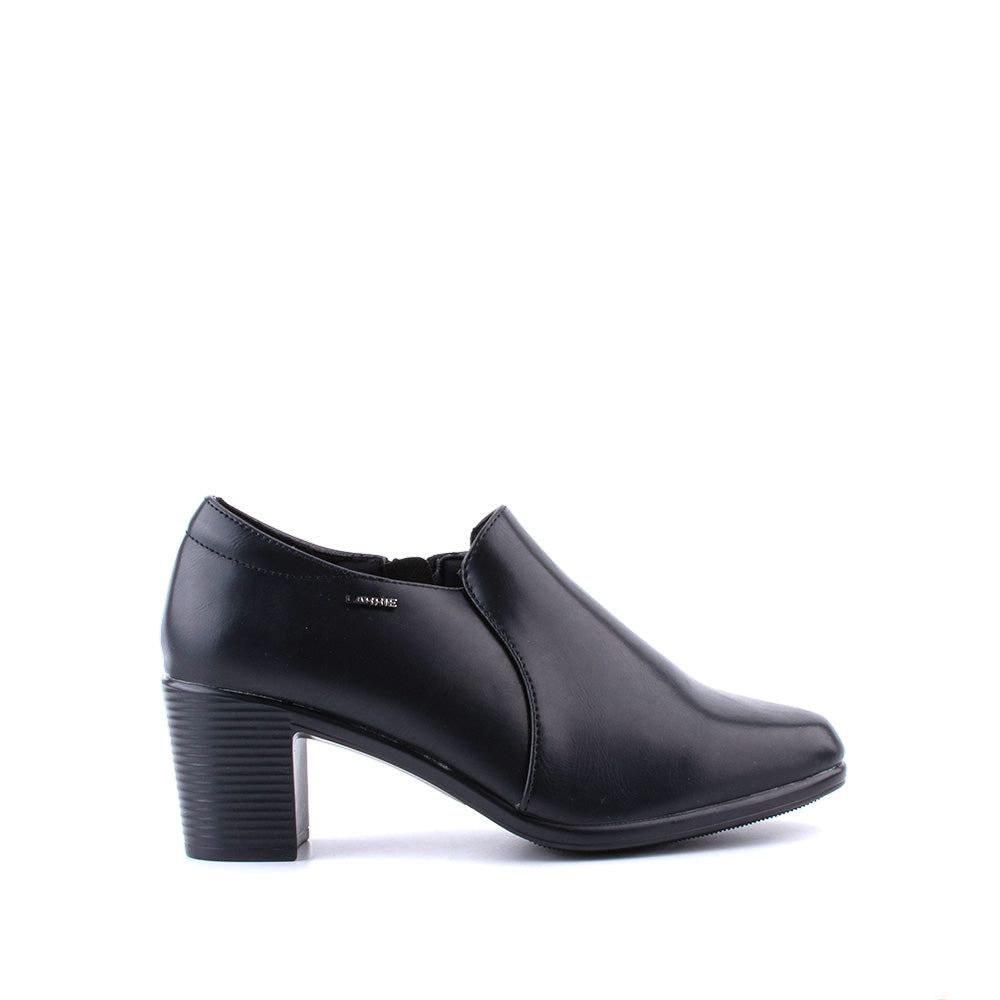 LARRIE Ladies Black Business Comfort Heels