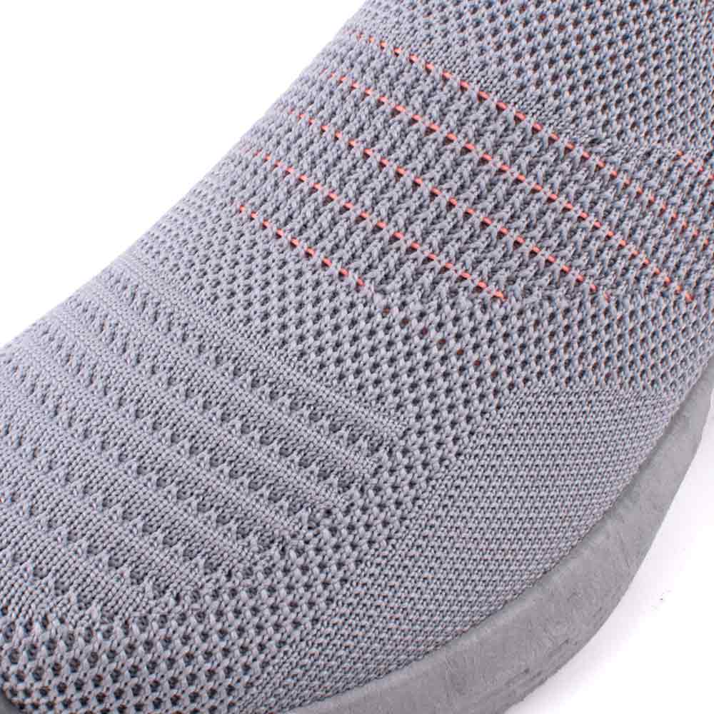 LARRIE Ladies Grey Stretchable Comfy Sneakers