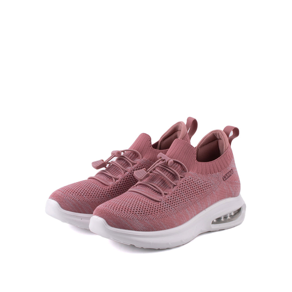 LARRIE Ladies Pink Close-Fitting Comfort Sneakers
