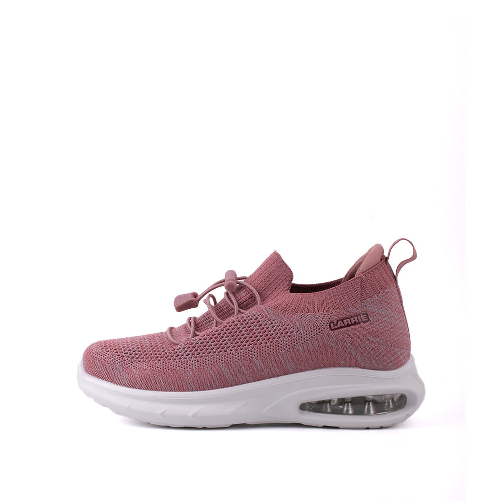 LARRIE Ladies Pink Close-Fitting Comfort Sneakers