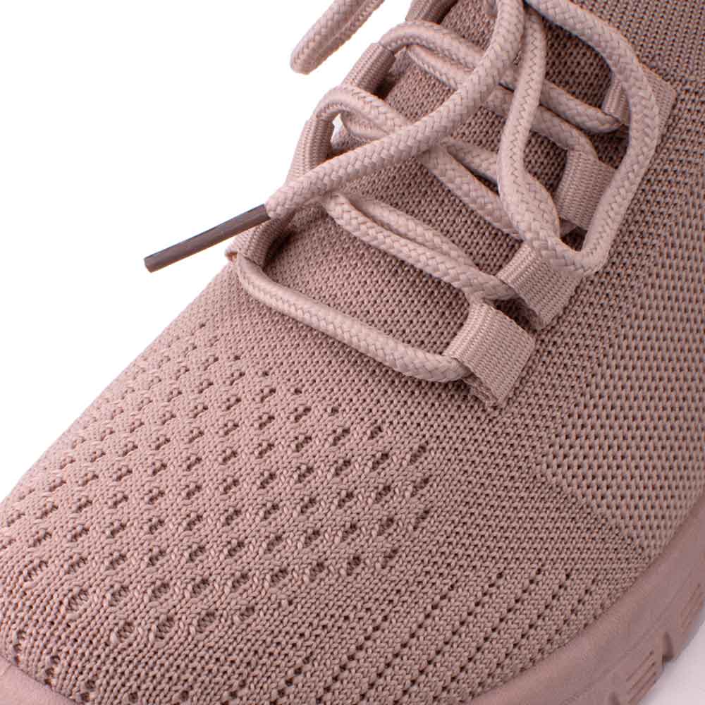 LARRIE Ladies Pink Lace Up Fit Delicate Sneakers