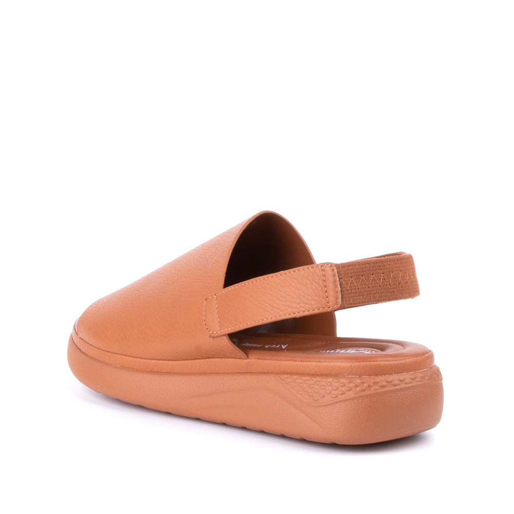 LARRIE Ladies Brown Comfort Foam Sandals
