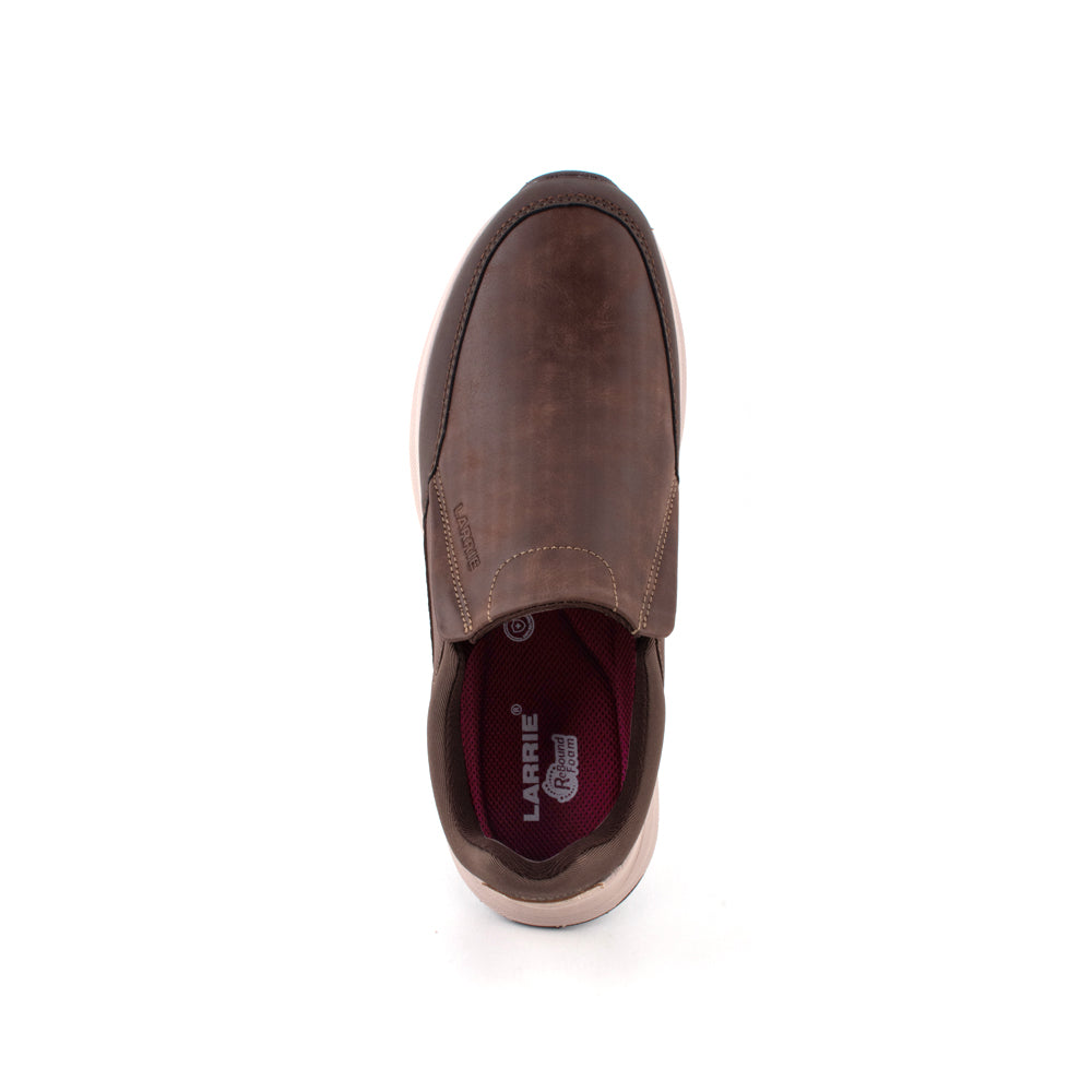 LARRIE Men Brown Sporty Travel Casual Slip On Shoes
