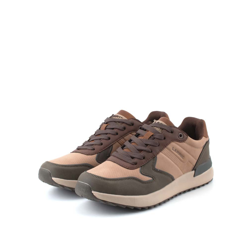LARRIE Men Brown Lace Up Outdoor Stylish Sneakers