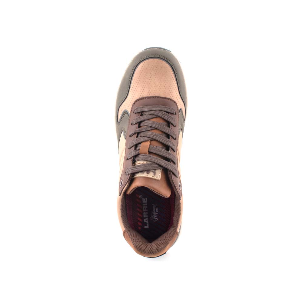 LARRIE Men Brown Lace Up Outdoor Stylish Sneakers