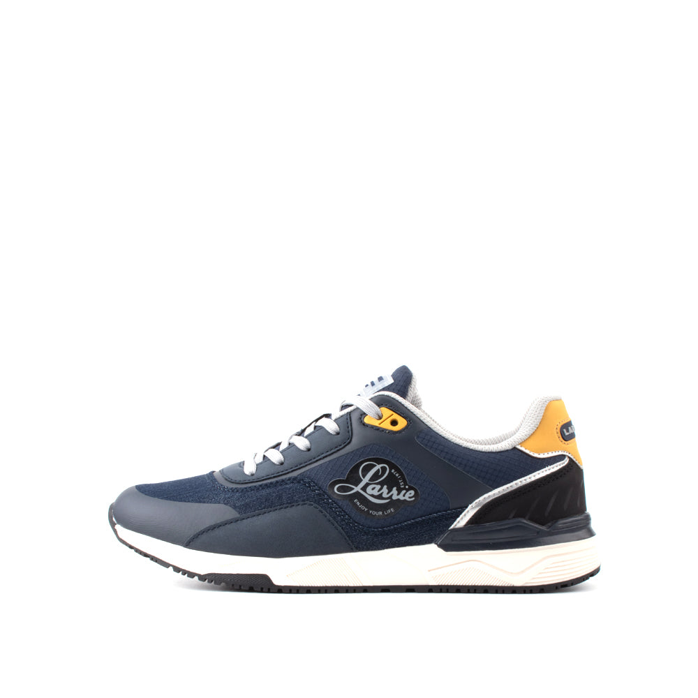 LARRIE Men Navy New Stylish Lace Up Sneakers