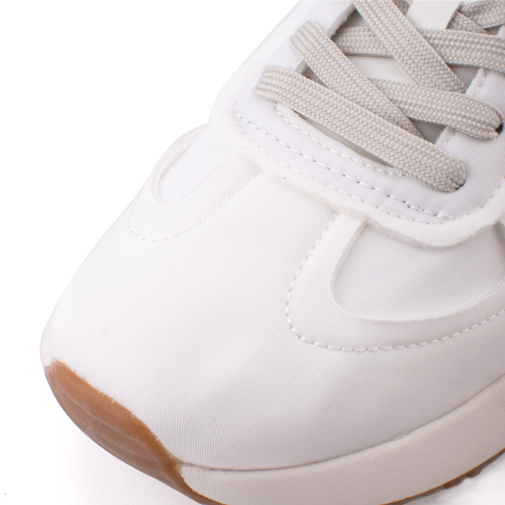 LARRIE Men's White New Look Smart Sneakers