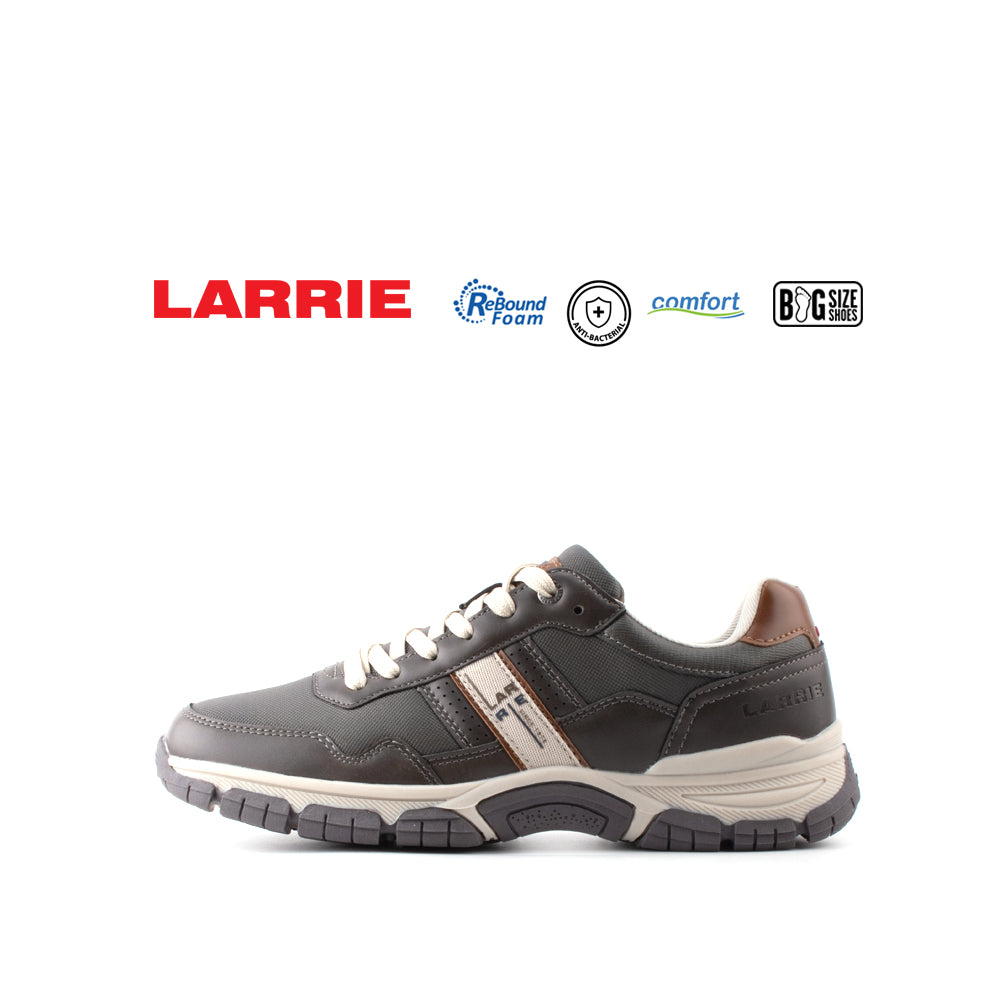 LARRIE Men Dark Grey All Day Comfort Wear Cushioned Sneakers