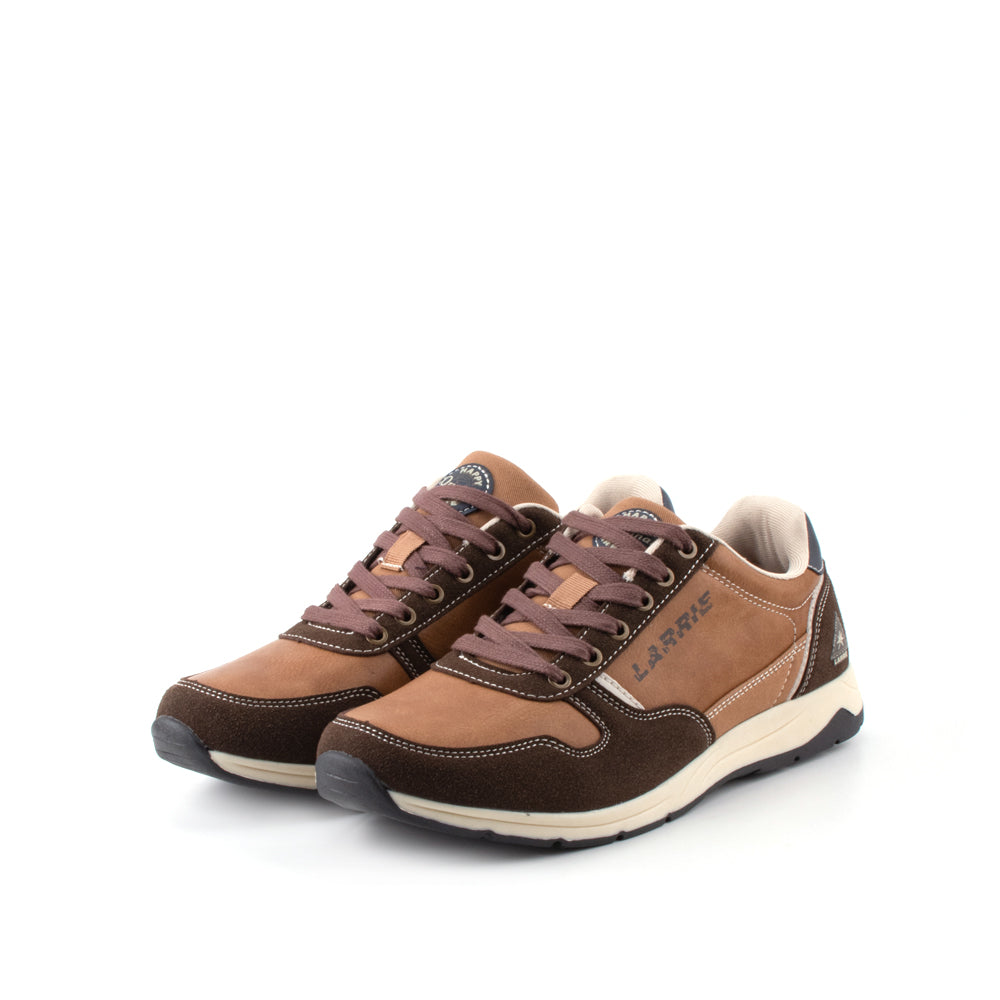 LARRIE Men Brown Street Style Lace Up Sneaks (Big Size Available)