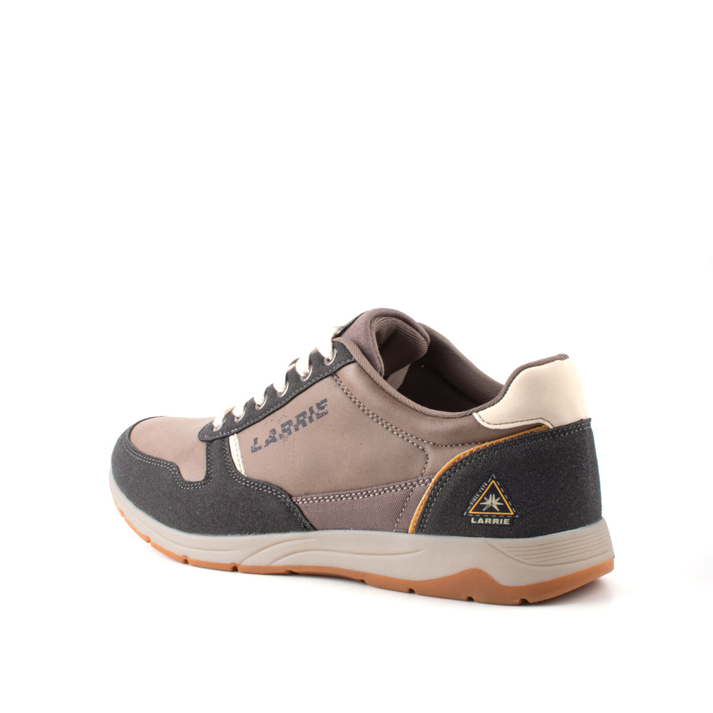 LARRIE Men Taupe Street Style Lace Up Sneaks (Big Size Available)