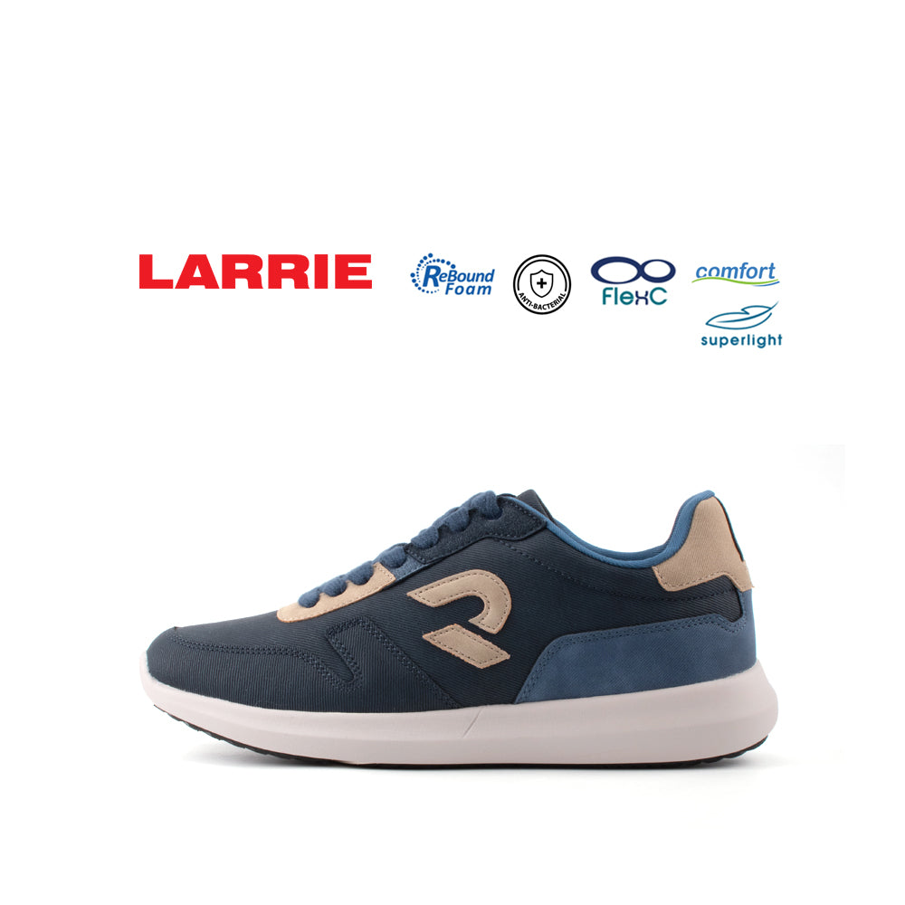 LARRIE Men Navy Trendy Easy Go Sneakers (Smaller Sizes Available)