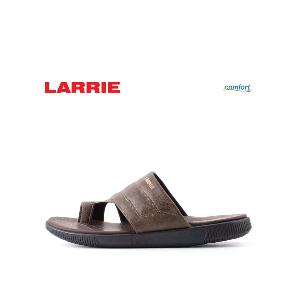LARRIE Men Dark Olive Single Toe Loop Sandals (Small Sizes Available)