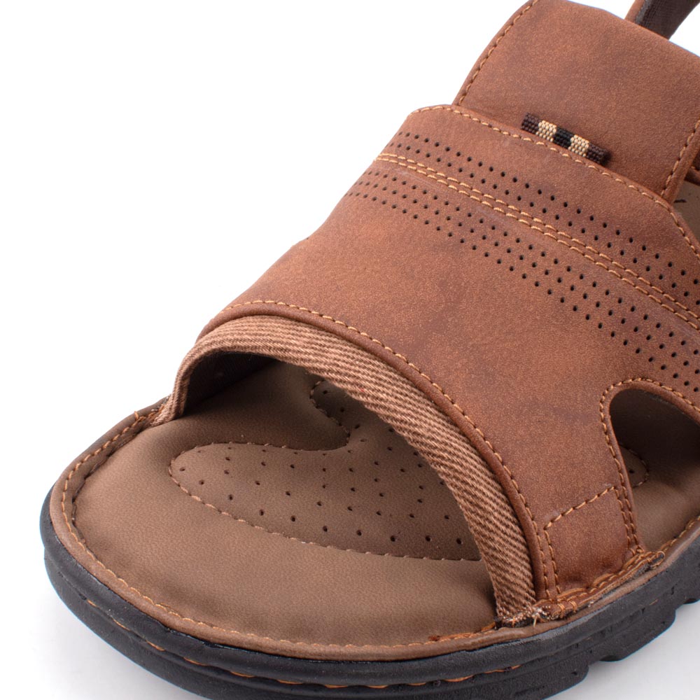 LARRIE Men Brown Durable Comfy Walking Sandals