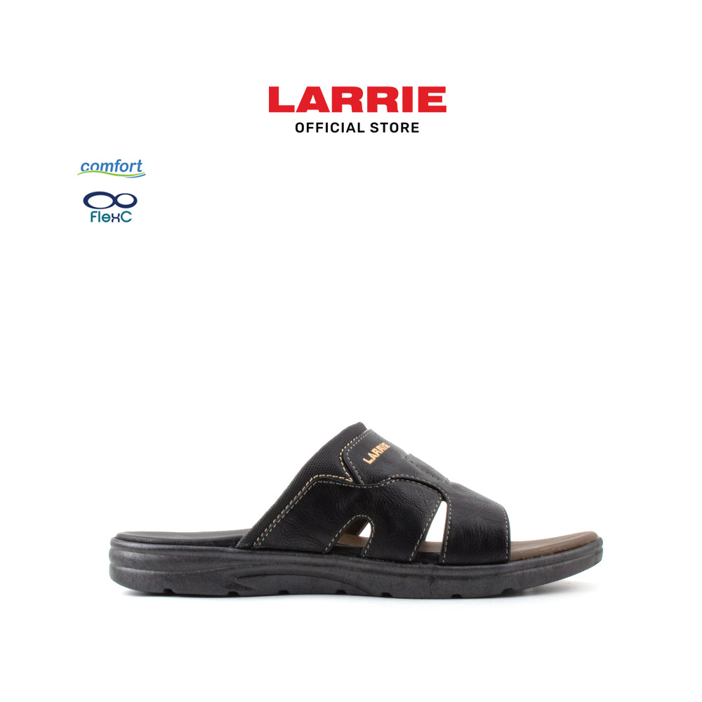 LARRIE Men Black Easy Go Comfy Sandals
