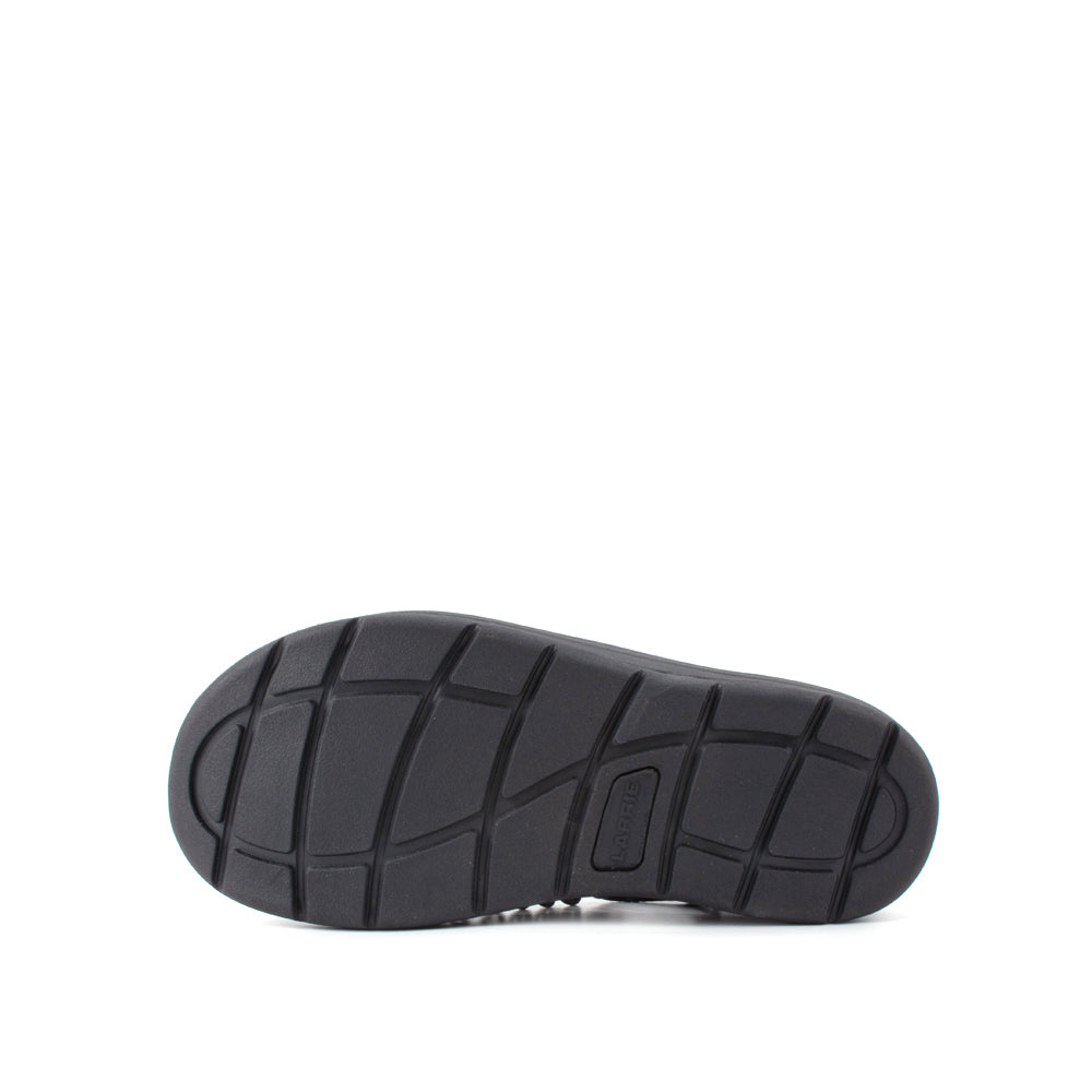 LARRIE Men Black New Arrival Braided Straps Comfy Crocs