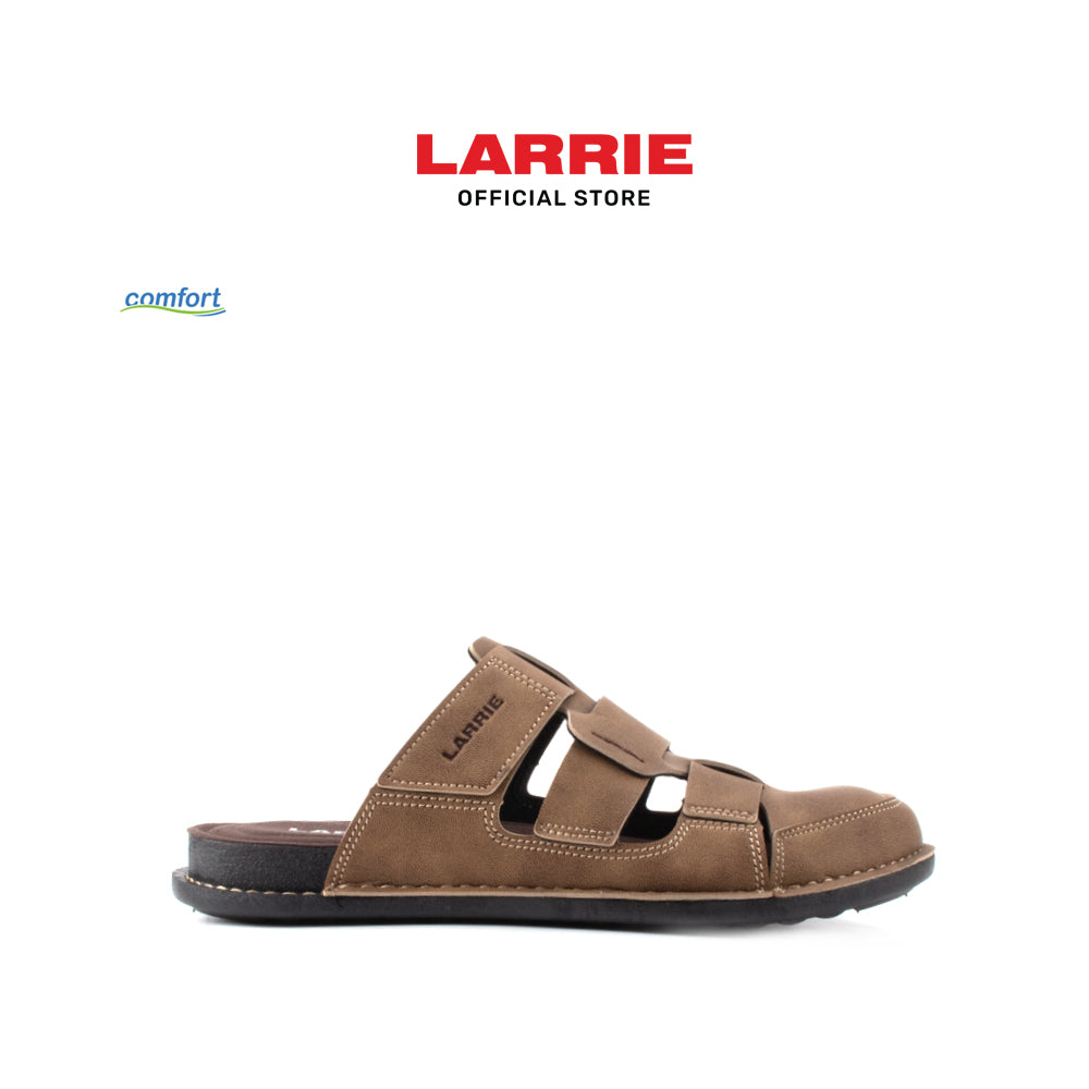 LARRIE Men Khaki Comfy Closed Toe Casual Outdoor Sandals