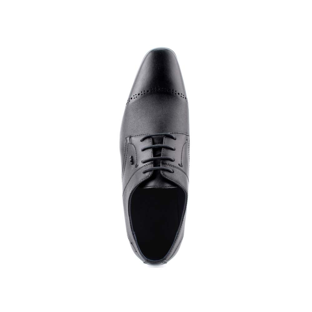 LR LARRIE Men Black All Match Laceup Casual Oxford Shoes