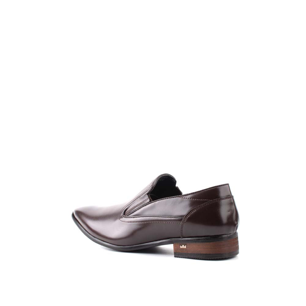 LR LARRIE Men Coffee Smooth and Shiny Formal Shoes