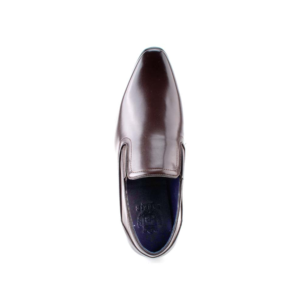 LR LARRIE Men Coffee Smooth and Shiny Formal Shoes