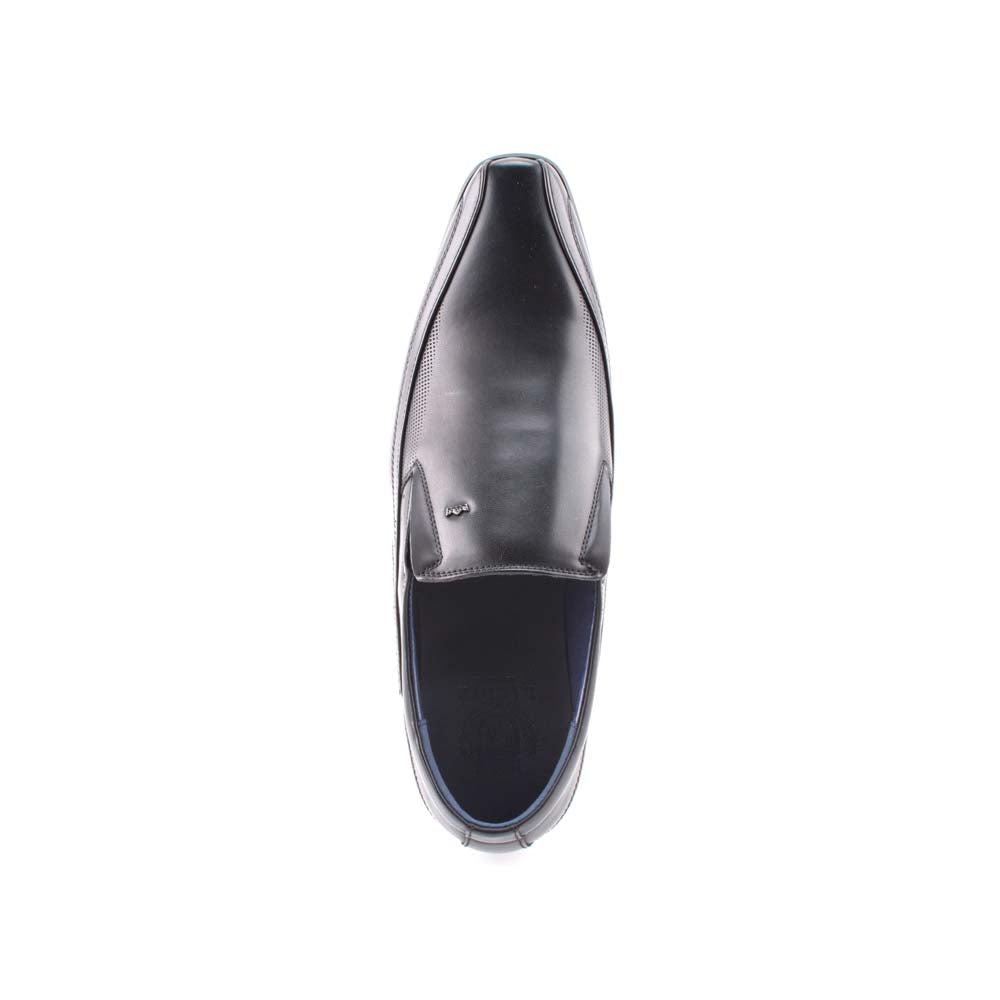LR LARRIE Men Black Soft Shiny Formal Shoes