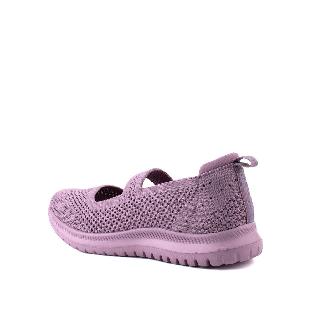 LARRIE 女士紫色弹力安全运动运动鞋