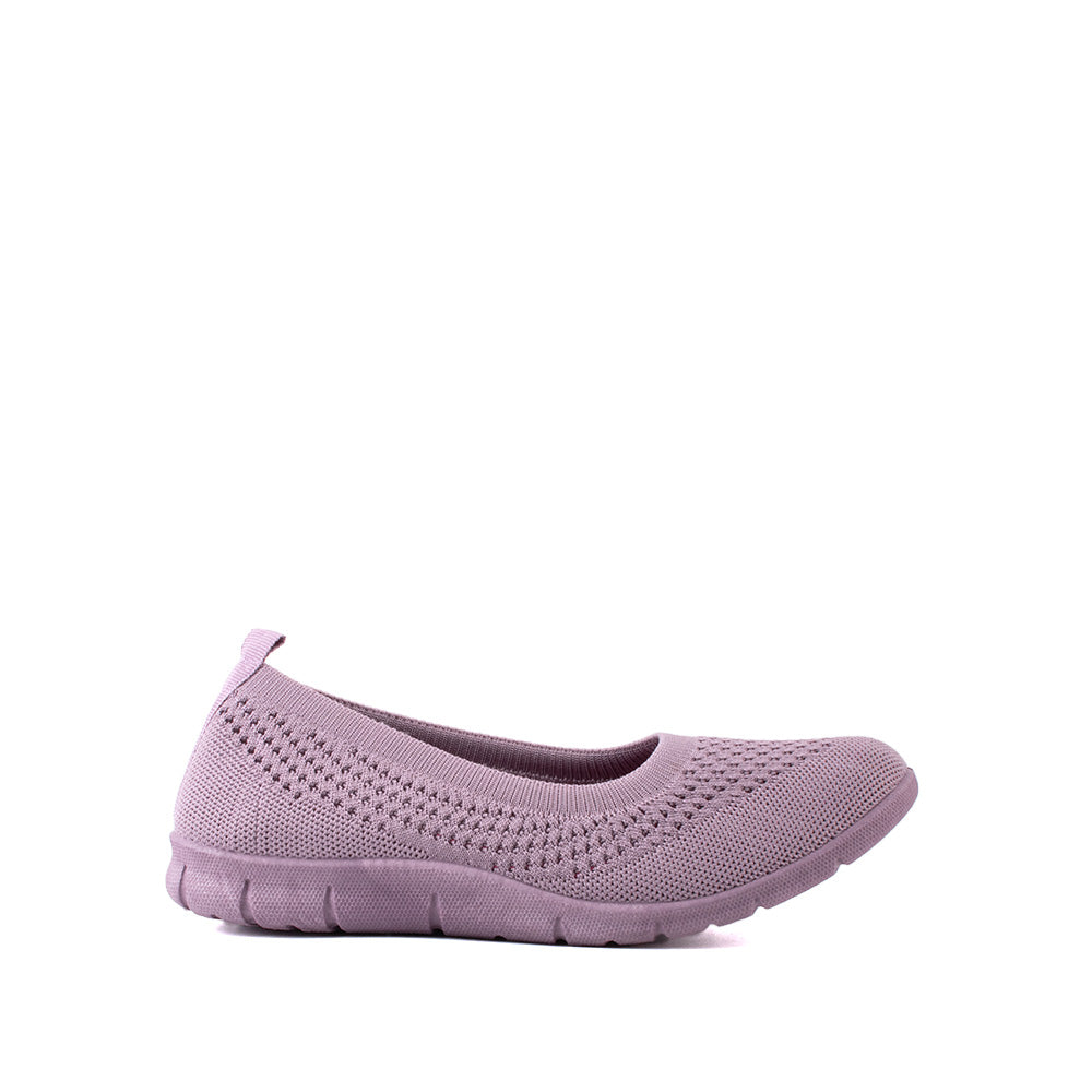 LARRIE 女士紫色弹力休闲舒适运动鞋