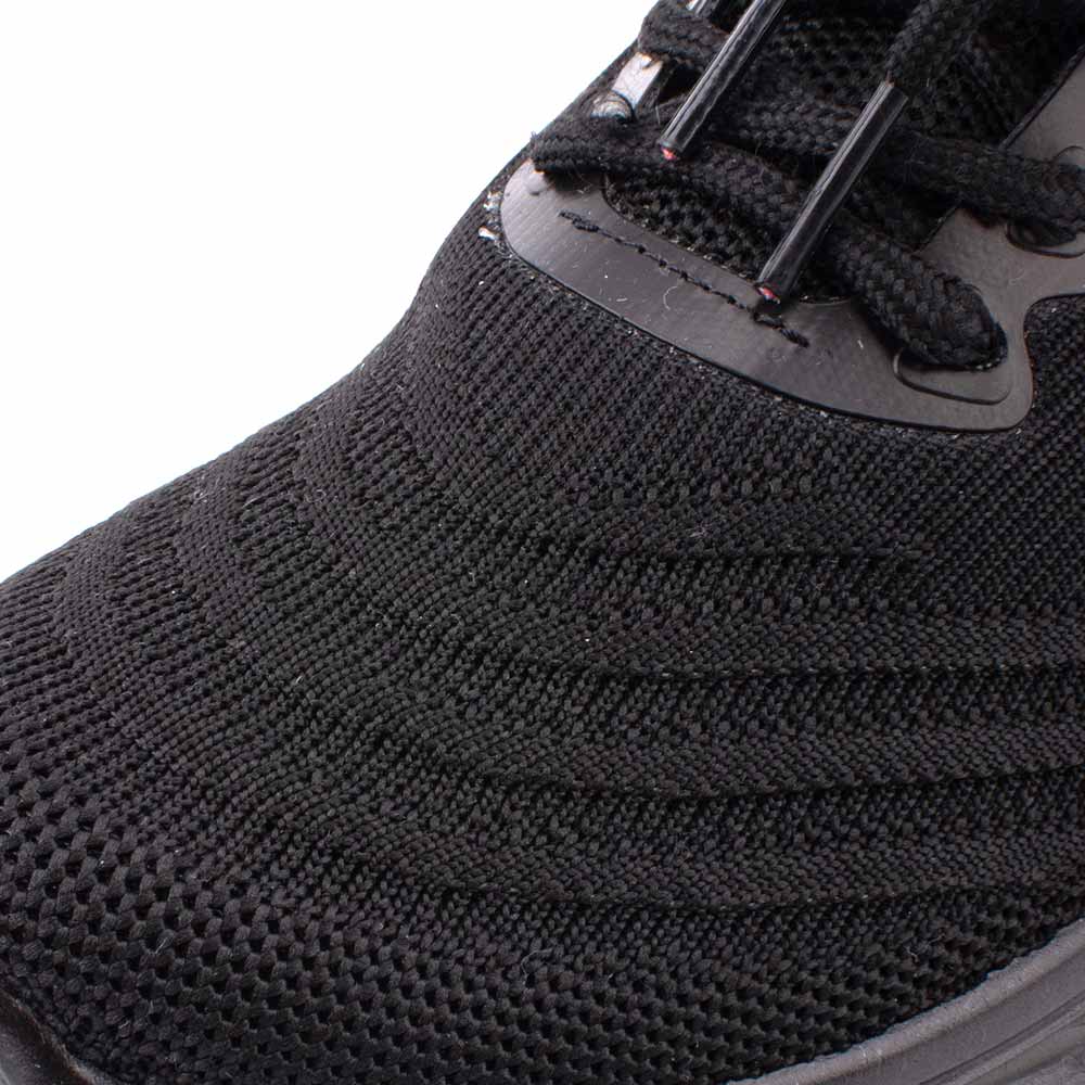 LARRIE Ladies Black Fashion Ombre Knit Sneakers