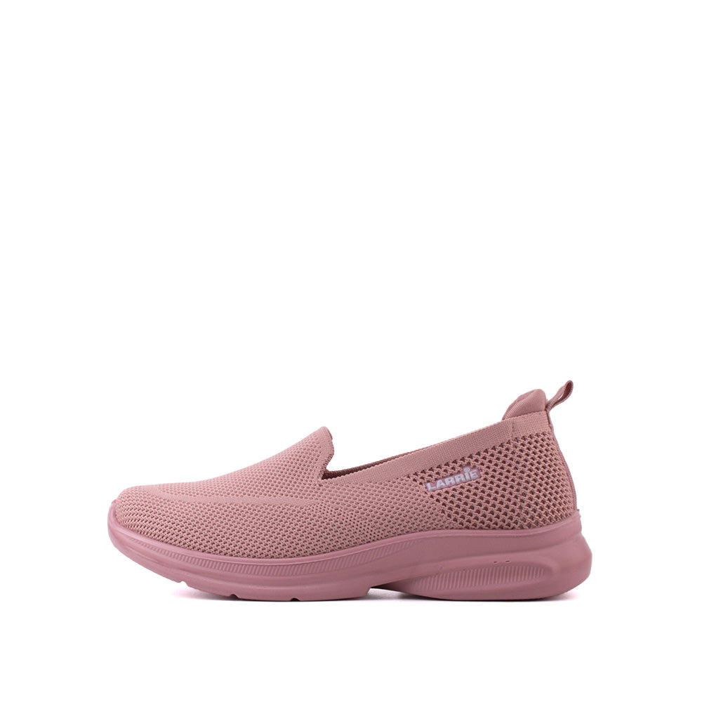 Sneakers Kasual Selesa Selesa LARRIE Ladies Pink Slip-On