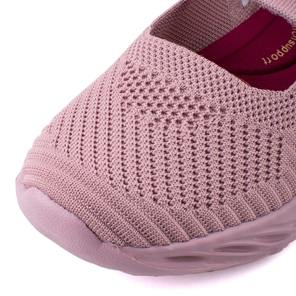 LARRIE Ladies Pink Stretchy Sporty Flats