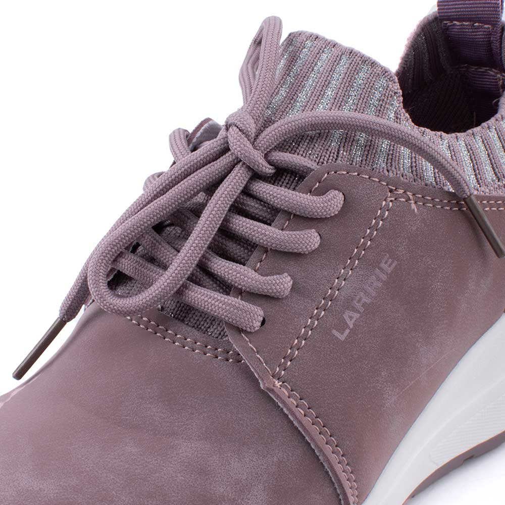 LARRIE Ladies Purple Velvet Comfort Sneakers