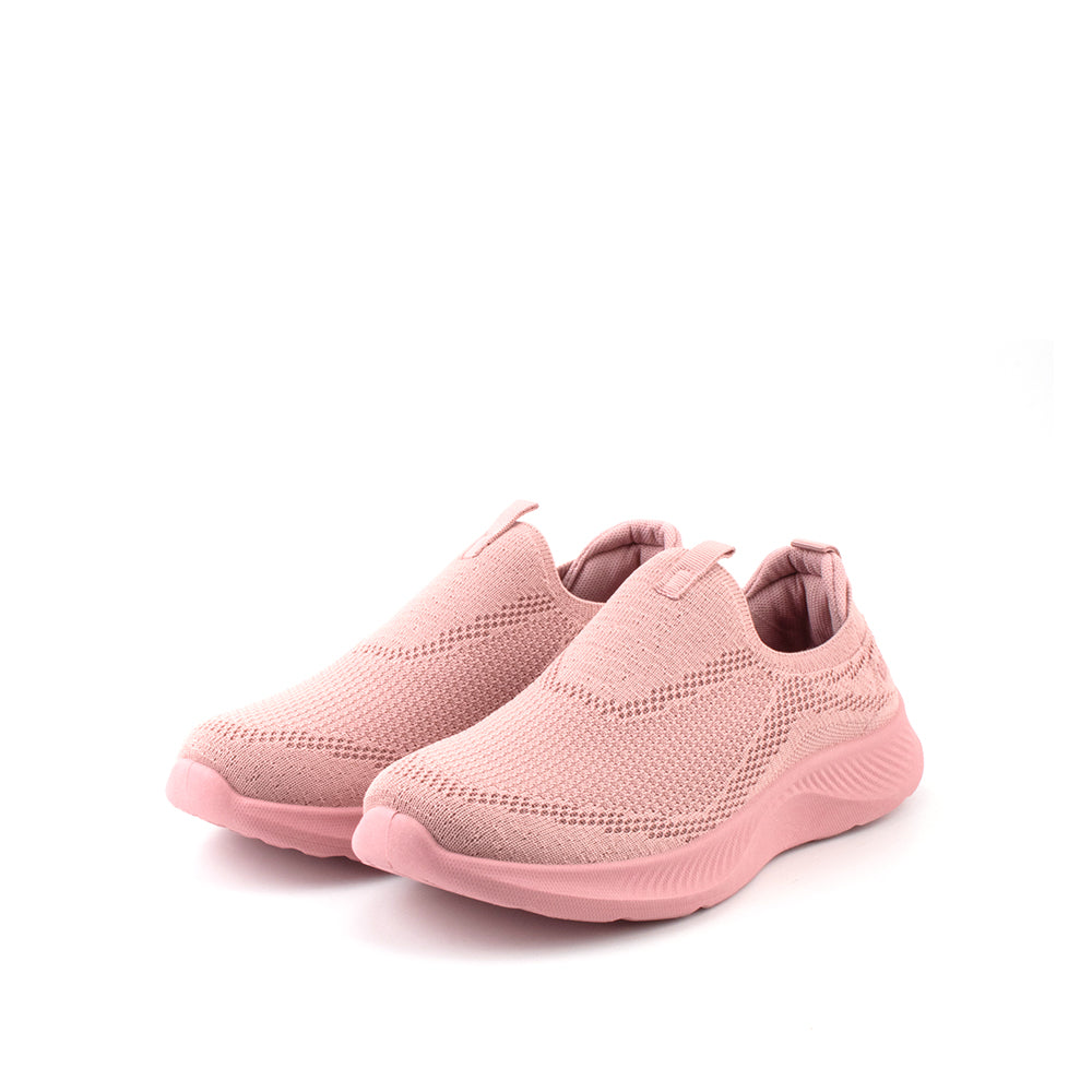LARRIE 女士粉色海绵舒适运动鞋