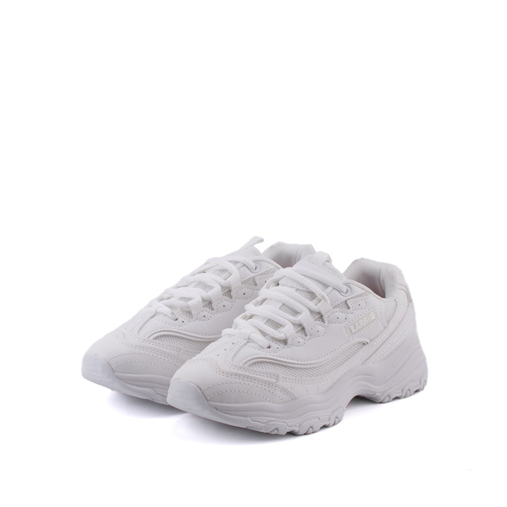 LARRIE Ladies White Comfy Vogue Sporty Sneakers
