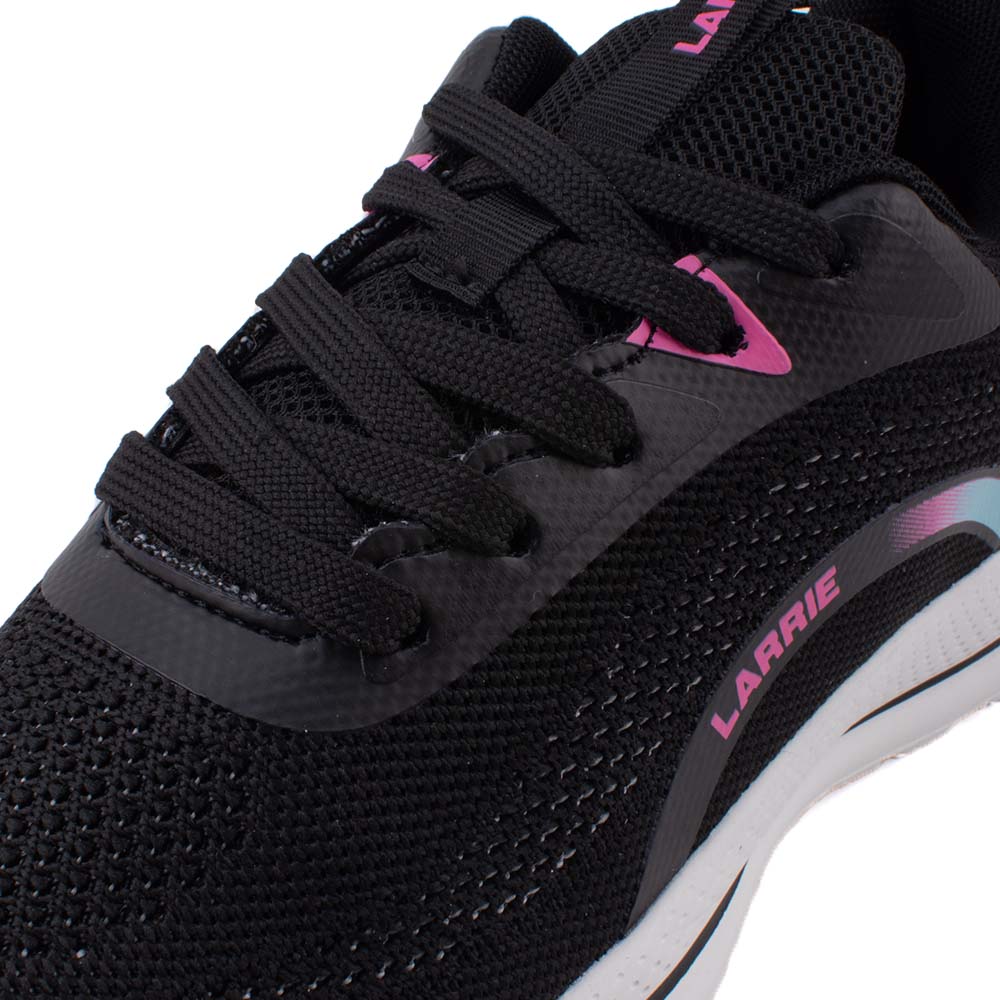 LARRIE Ladies Black Sporty Comfort Sneakers