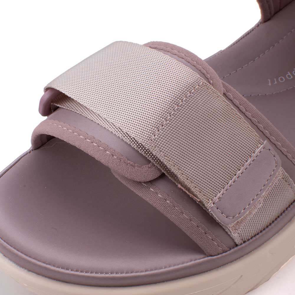 LARRIE Ladies Purple Dual Velcro Strap Sandal Bounty