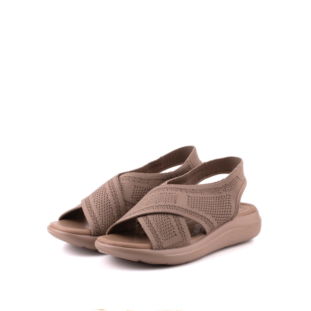 LARRIE Ladies Khaki Softy Comfort Sandal