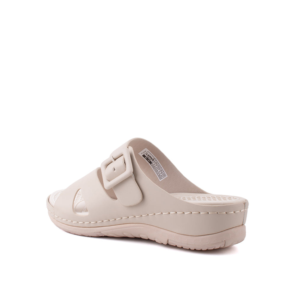 LARRIE Ladies Beige Comfort Casual Sandals