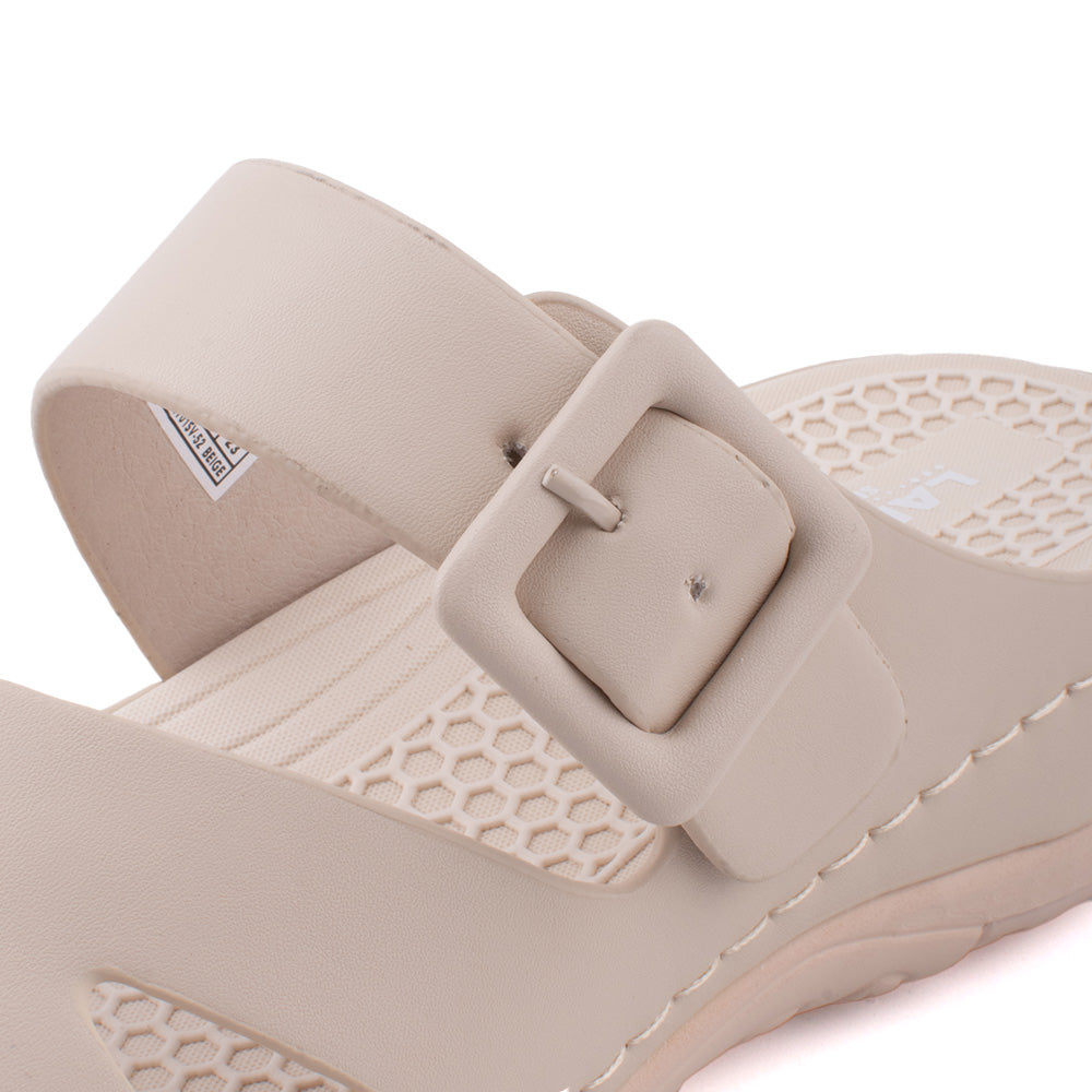 LARRIE Ladies Beige Comfort Casual Sandals