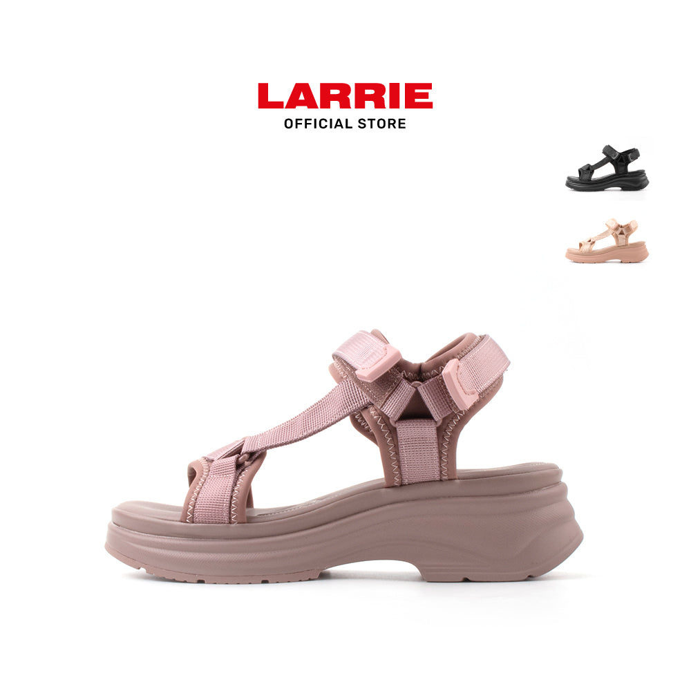 LARRIE Ladies Laura Velcro Strap Comfort Sandals