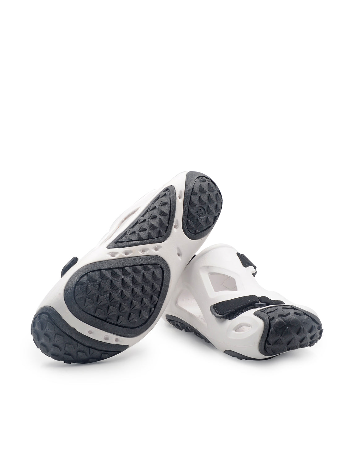 Larrie White Cut-out Sporty Sandals